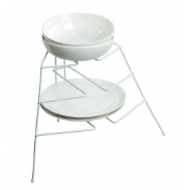 Plate Stand 3 Tier White LTW - 1