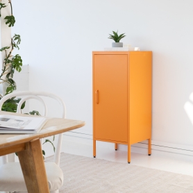 Metal 1 Door Cabinet Tangerine Inspired - 1