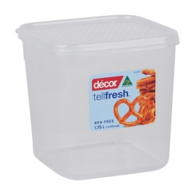 Décor Tellfresh 1.75L Square Food Storer Décor Tellfresh 1.75L Square Food Storer Decor - 2