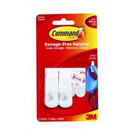 Command Utility Hooks Small 2 Pack 3M - 1