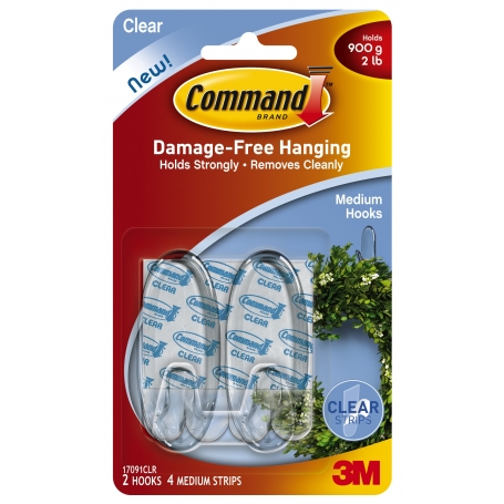 Command Clear Hooks Medium 2 Pack