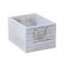 White Wash Wooden Crate Small  - 1