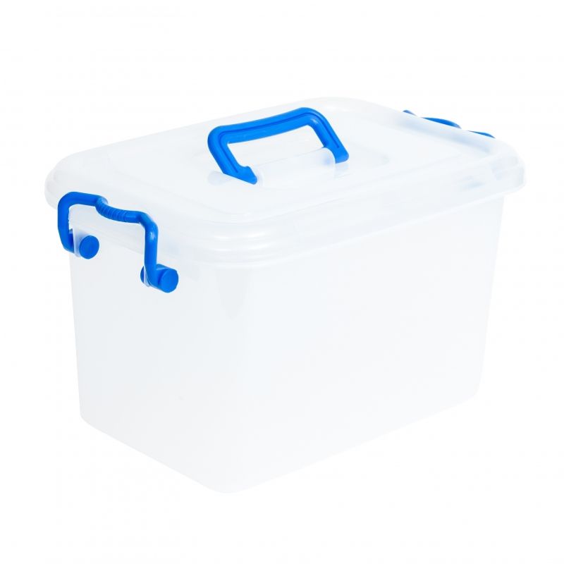 Kitchen Plastic Airtight Storage Box with Handle Hinged Lid Clear Pantry  Food Storage Container Bin Sealed Organizer
