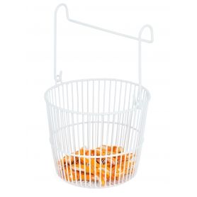 Wire Poly Coated Peg Basket White Wire Poly Coated Peg Basket White WilliamsWare - 1