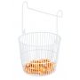 Wire Poly Coated Peg Basket White WilliamsWare - 1