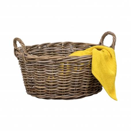 Laundry Basket Rattan Oval