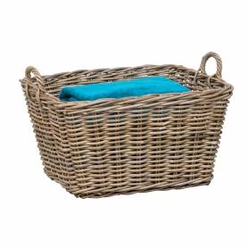 Laundry Basket Rattan Rectangle Inspired - 1