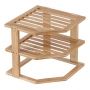 Plate Stand 2 Tier Bamboo