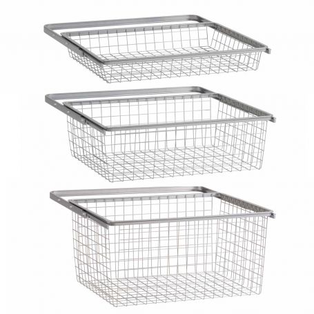 Elfa Gliding Wire Drawer 605mm, Wire Shelving Drawers