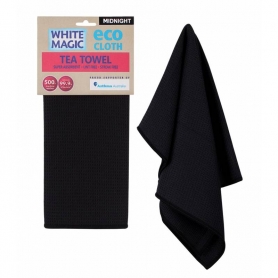 White Magic Tea Towel - Midnight Black White Magic - 1