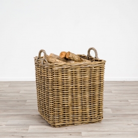 Rattan Log Basket Medium Inspired - 1