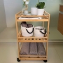 Trolley 3 Tier Bamboo