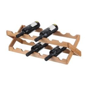 Wine Rack Bamboo 12 Bottle Wine Rack Bamboo 12 Bottle WilliamsWare - 1